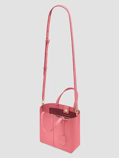 MAISON de SABRÉ Women's Small Leather Soft Tote Bag - Candy Pink | Thumbnail 7 MAISON de SABRÉ Women's Small Leather Soft Tote Bag - Candy Pink | Thumbnail 7