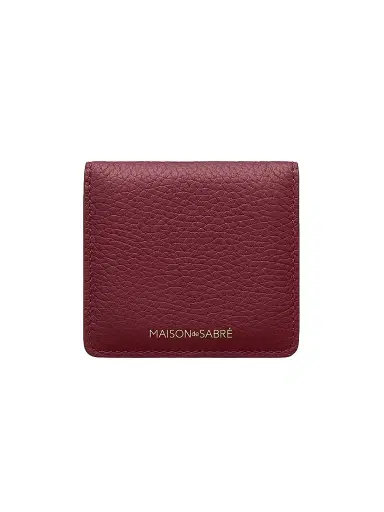MAISON de SABRÉ Leather Compact Mirror - Plum Sky | Thumbnail 1 MAISON de SABRÉ Leather Compact Mirror - Plum Sky | Thumbnail 1