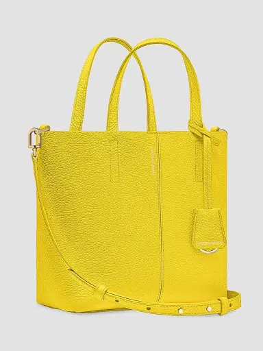 MAISON de SABRÉ Women's Leather Soft Tote Bag - Daisy Yellow | Thumbnail 2 MAISON de SABRÉ Women's Leather Soft Tote Bag - Daisy Yellow | Thumbnail 2