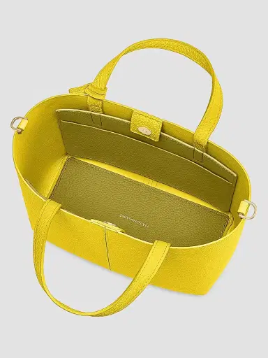 MAISON de SABRÉ Women's Leather Soft Tote Bag - Daisy Yellow | Thumbnail 3 MAISON de SABRÉ Women's Leather Soft Tote Bag - Daisy Yellow | Thumbnail 3