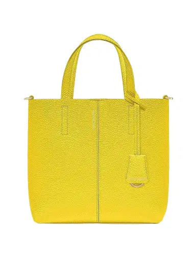 MAISON de SABRÉ Women's Leather Soft Tote Bag - Daisy Yellow | Thumbnail 1 MAISON de SABRÉ Women's Leather Soft Tote Bag - Daisy Yellow | Thumbnail 1