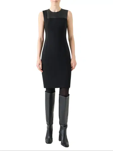 Akris punto Women's Colorblocked Stretch-Jersey Knee-Length Dress | Thumbnail 3 Akris punto Women's Colorblocked Stretch-Jersey Knee-Length Dress | Thumbnail 3