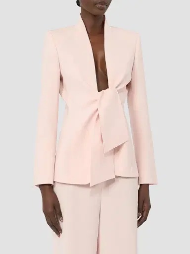 Max Mara Women's Cady Jacket with Sash Detail - Pink - Size 14 | Thumbnail 3 Max Mara Women's Cady Jacket with Sash Detail - Pink - Size 14 | Thumbnail 3