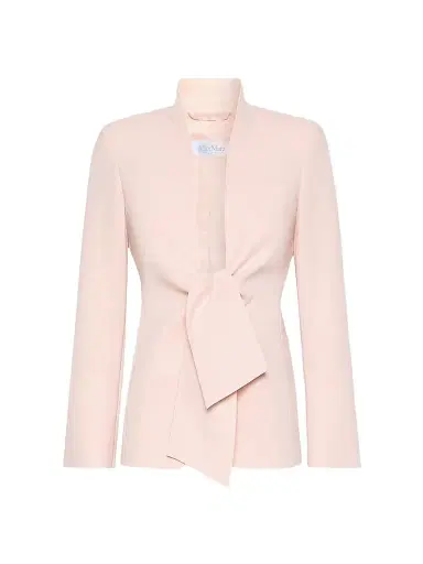 Max Mara Women's Cady Jacket with Sash Detail - Pink - Size 14 | Thumbnail 1 Max Mara Women's Cady Jacket with Sash Detail - Pink - Size 14 | Thumbnail 1