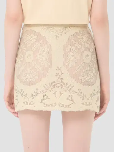 Valentino Garavani Women's Mini Skirt in Floral Stamp Blanket | Thumbnail 5 Valentino Garavani Women's Mini Skirt in Floral Stamp Blanket | Thumbnail 5