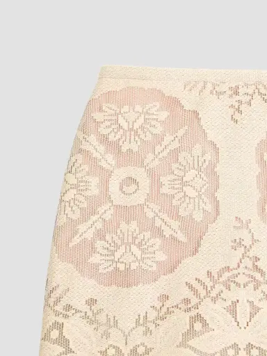 Valentino Garavani Women's Mini Skirt in Floral Stamp Blanket | Thumbnail 6 Valentino Garavani Women's Mini Skirt in Floral Stamp Blanket | Thumbnail 6