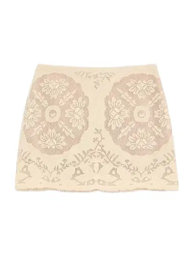 Valentino Garavani Women's Mini Skirt in Floral Stamp Blanket | Thumbnail 1 Valentino Garavani Women's Mini Skirt in Floral Stamp Blanket | Thumbnail 1