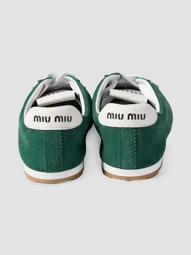 Miu Miu Women's Plume Suede Sneakers | Thumbnail 2 Miu Miu Women's Plume Suede Sneakers | Thumbnail 2
