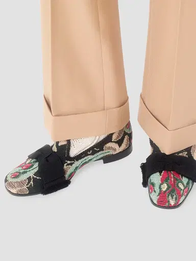 Valentino Garavani Men's Bowow Loafers in Jacquard Fabric - Multicolored | Thumbnail 7 Valentino Garavani Men's Bowow Loafers in Jacquard Fabric - Multicolored | Thumbnail 7