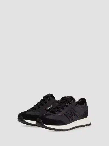 Moncler Women's Sneakers in Suede and Nubuck - Black - Size 11 | Thumbnail 2 Moncler Women's Sneakers in Suede and Nubuck - Black - Size 11 | Thumbnail 2