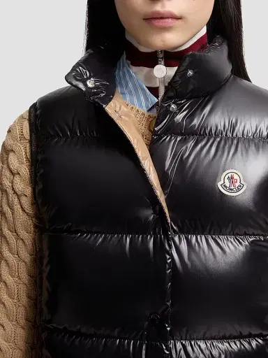 Moncler Women's Badia Puffer Vest - Black | Thumbnail 4 Moncler Women's Badia Puffer Vest - Black | Thumbnail 4