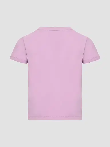 Moncler Little Girl's & Girl's Crew-Neck T-Shirt in Cotton - Mauve Pink White | Thumbnail 3 Moncler Little Girl's & Girl's Crew-Neck T-Shirt in Cotton - Mauve Pink White | Thumbnail 3