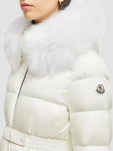 Moncler Women's Boed Puffer Jacket - White | Thumbnail 4 Moncler Women's Boed Puffer Jacket - White | Thumbnail 4