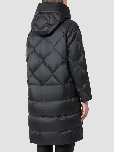 Max Mara Women's Down Jacket in Iridescent Water Repellent Fabric - Black | Thumbnail 5 Max Mara Women's Down Jacket in Iridescent Water Repellent Fabric - Black | Thumbnail 5