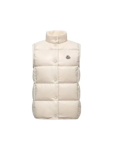 Moncler Women's Badia Puffer Vest - White | Thumbnail 1 Moncler Women's Badia Puffer Vest - White | Thumbnail 1