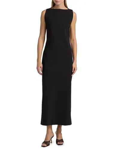 Róhe Women's Open Back Maxi Dress - Black | Thumbnail 3 Róhe Women's Open Back Maxi Dress - Black | Thumbnail 3