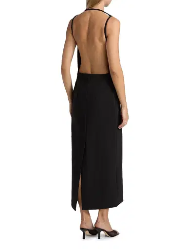 Róhe Women's Open Back Maxi Dress - Black | Thumbnail 5 Róhe Women's Open Back Maxi Dress - Black | Thumbnail 5