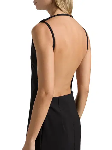 Róhe Women's Open Back Maxi Dress - Black | Thumbnail 6 Róhe Women's Open Back Maxi Dress - Black | Thumbnail 6