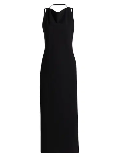 Róhe Women's Open Back Maxi Dress - Black | Thumbnail 1 Róhe Women's Open Back Maxi Dress - Black | Thumbnail 1