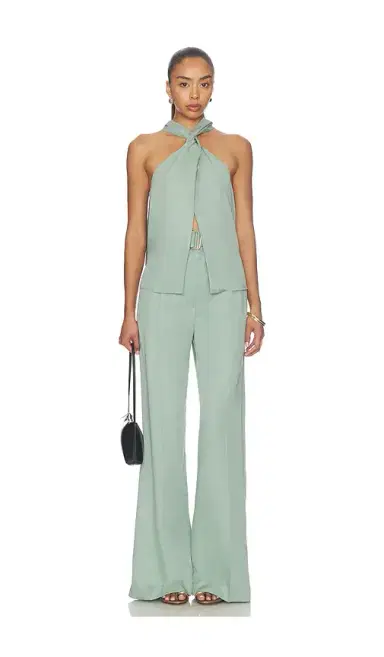 MATTHEW BRUCH Belted Wide Leg Trouser | Thumbnail 5 MATTHEW BRUCH Belted Wide Leg Trouser | Thumbnail 5