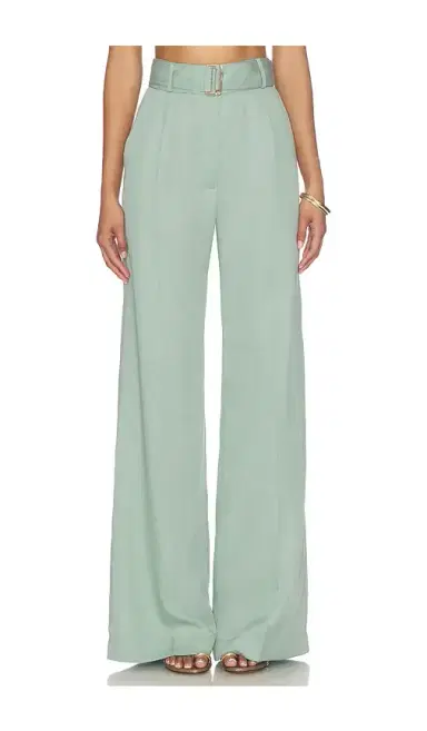 MATTHEW BRUCH Belted Wide Leg Trouser | Thumbnail 1 MATTHEW BRUCH Belted Wide Leg Trouser | Thumbnail 1
