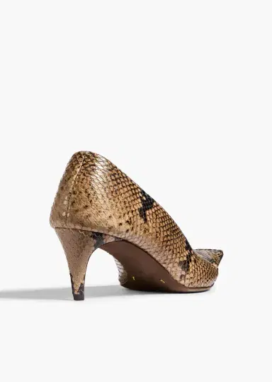 Khaite Marlene Pump In Python-Embossed Taupe | Thumbnail 6 Khaite Marlene Pump In Python-Embossed Taupe | Thumbnail 6