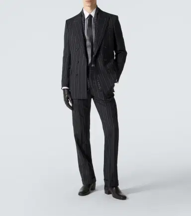 Tom Ford Striped wool straight pants | Thumbnail 3 Tom Ford Striped wool straight pants | Thumbnail 3