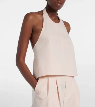 Wardrobe.NYC Wardrobe. NYC Halterneck cotton-blend top | Thumbnail 4 Wardrobe.NYC Wardrobe. NYC Halterneck cotton-blend top | Thumbnail 4
