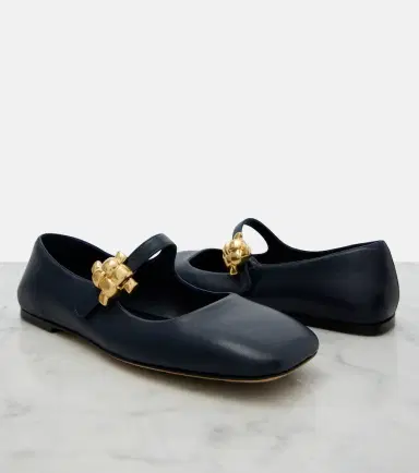 Bottega Veneta Lucy embellished leather Mary Jane flats | Thumbnail 4 Bottega Veneta Lucy embellished leather Mary Jane flats | Thumbnail 4
