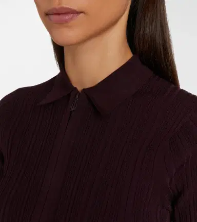 Victoria Beckham Ribbed-knit zip-up top | Thumbnail 4 Victoria Beckham Ribbed-knit zip-up top | Thumbnail 4
