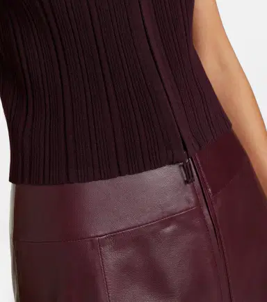 Victoria Beckham Ribbed-knit zip-up top | Thumbnail 5 Victoria Beckham Ribbed-knit zip-up top | Thumbnail 5