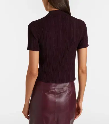 Victoria Beckham Ribbed-knit zip-up top | Thumbnail 6 Victoria Beckham Ribbed-knit zip-up top | Thumbnail 6