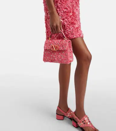 Valentino Garavani VSling Mini sequined top-handle bag | Thumbnail 4 Valentino Garavani VSling Mini sequined top-handle bag | Thumbnail 4
