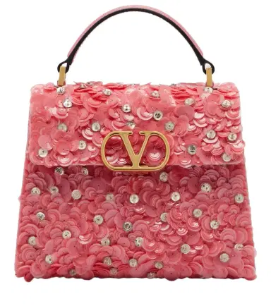 Valentino Garavani VSling Mini sequined top-handle bag | Thumbnail 1 Valentino Garavani VSling Mini sequined top-handle bag | Thumbnail 1