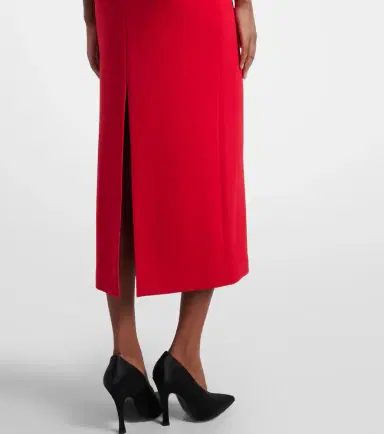 Magda Butrym Floral-appliqué wool-blend midi dress | Thumbnail 5 Magda Butrym Floral-appliqué wool-blend midi dress | Thumbnail 5
