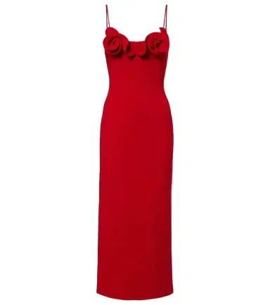 Magda Butrym Floral-appliqué wool-blend midi dress | Thumbnail 1 Magda Butrym Floral-appliqué wool-blend midi dress | Thumbnail 1