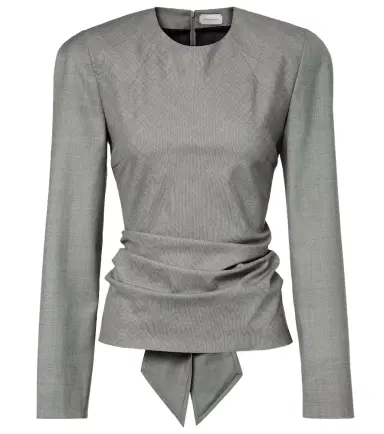 Magda Butrym Draped wool blouse | Thumbnail 1 Magda Butrym Draped wool blouse | Thumbnail 1