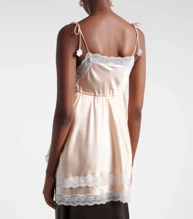 Magda Butrym Lace-trimmed silk satin camisole | Thumbnail 3 Magda Butrym Lace-trimmed silk satin camisole | Thumbnail 3