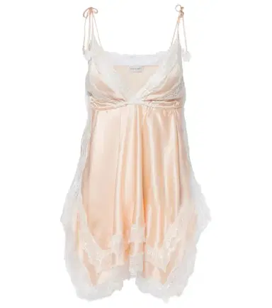 Magda Butrym Lace-trimmed silk satin camisole | Thumbnail 1 Magda Butrym Lace-trimmed silk satin camisole | Thumbnail 1