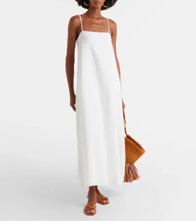 ASCENO Melfi checked linen and cotton maxi dress | Thumbnail 5 ASCENO Melfi checked linen and cotton maxi dress | Thumbnail 5