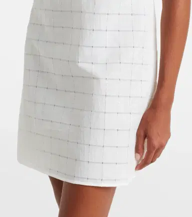 Asceno Sintra checked linen and cotton minidress | Thumbnail 4 Asceno Sintra checked linen and cotton minidress | Thumbnail 4