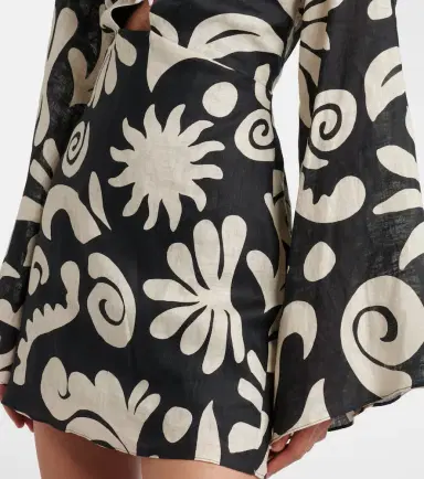 Cala de la Cruz Vera printed linen minidress | Thumbnail 2 Cala de la Cruz Vera printed linen minidress | Thumbnail 2
