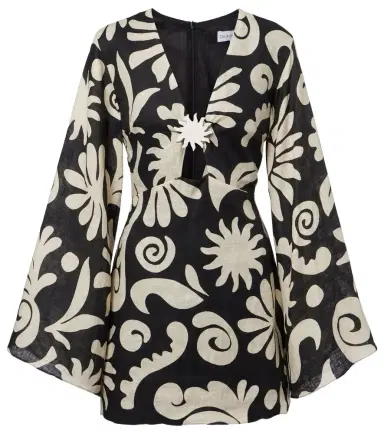 Cala de la Cruz Vera printed linen minidress | Thumbnail 1 Cala de la Cruz Vera printed linen minidress | Thumbnail 1