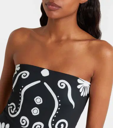 Cala de la Cruz Lore printed strapless swimsuit | Thumbnail 3 Cala de la Cruz Lore printed strapless swimsuit | Thumbnail 3