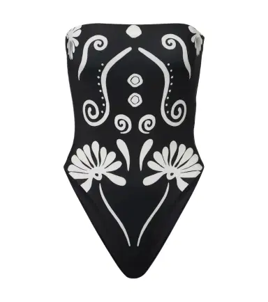 Cala de la Cruz Lore printed strapless swimsuit | Thumbnail 1 Cala de la Cruz Lore printed strapless swimsuit | Thumbnail 1