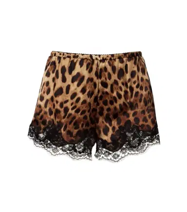 Dolce & Gabbana Leopard-print silk-blend shorts | Thumbnail 1 Dolce & Gabbana Leopard-print silk-blend shorts | Thumbnail 1