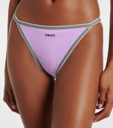 Versace Logo embroidered bikini bottoms | Thumbnail 3 Versace Logo embroidered bikini bottoms | Thumbnail 3