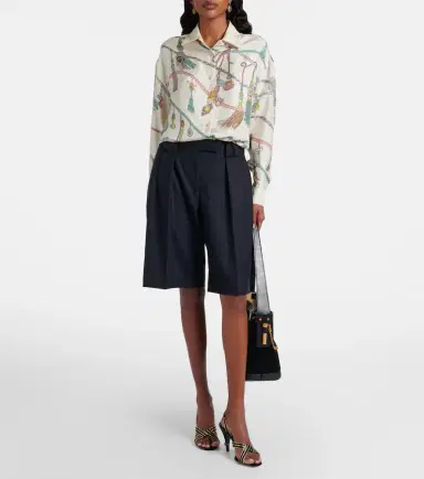 Versace Printed silk twill shirt | Thumbnail 4 Versace Printed silk twill shirt | Thumbnail 4