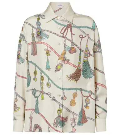 Versace Printed silk twill shirt | Thumbnail 1 Versace Printed silk twill shirt | Thumbnail 1