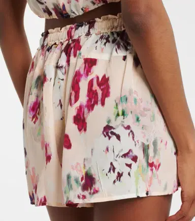 Ulla Johnson Aurielle floral silk shorts | Thumbnail 4 Ulla Johnson Aurielle floral silk shorts | Thumbnail 4